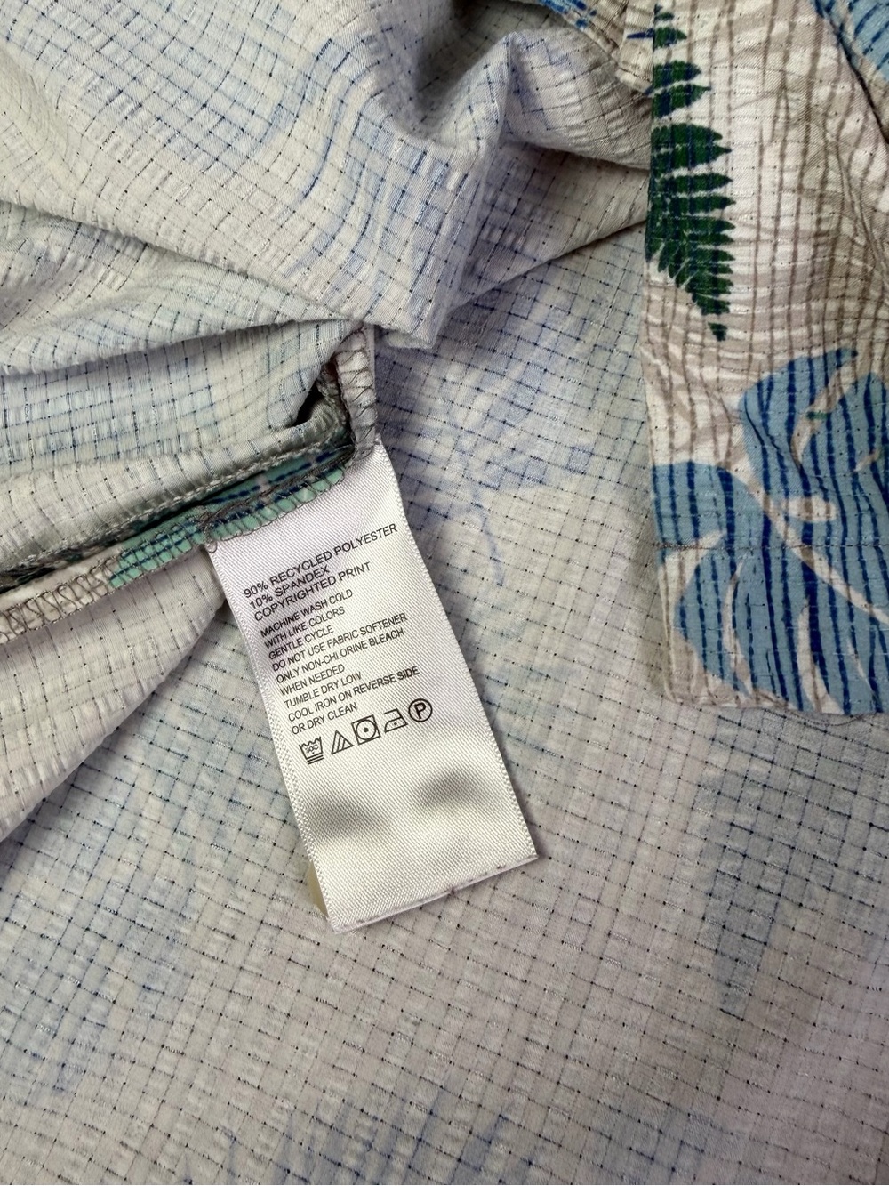 Tommy Bahama The Bahama Coast Shirt Medium Gray Button Islandzone Tropical - Picture 9 of 10